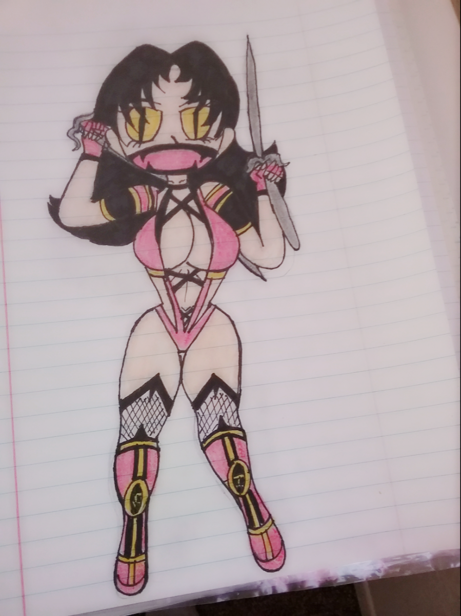 Mileena from mortal kombat.