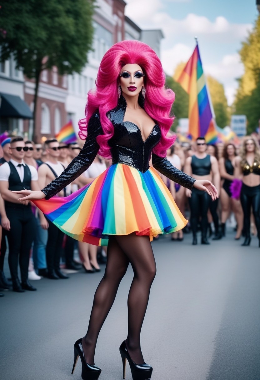 Drag Parade Drag Queen on pride parade 009 by PatyCD on DeviantArt