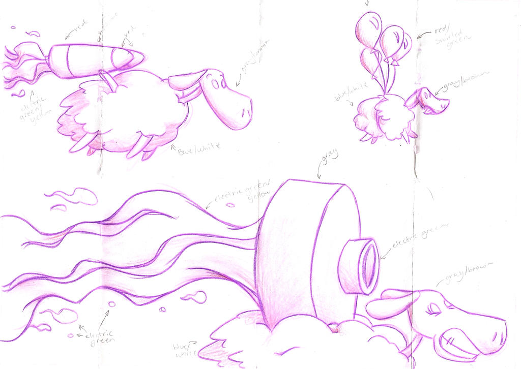Chalk Concept_Rocket Sheep by MandolinDoodler on DeviantArt