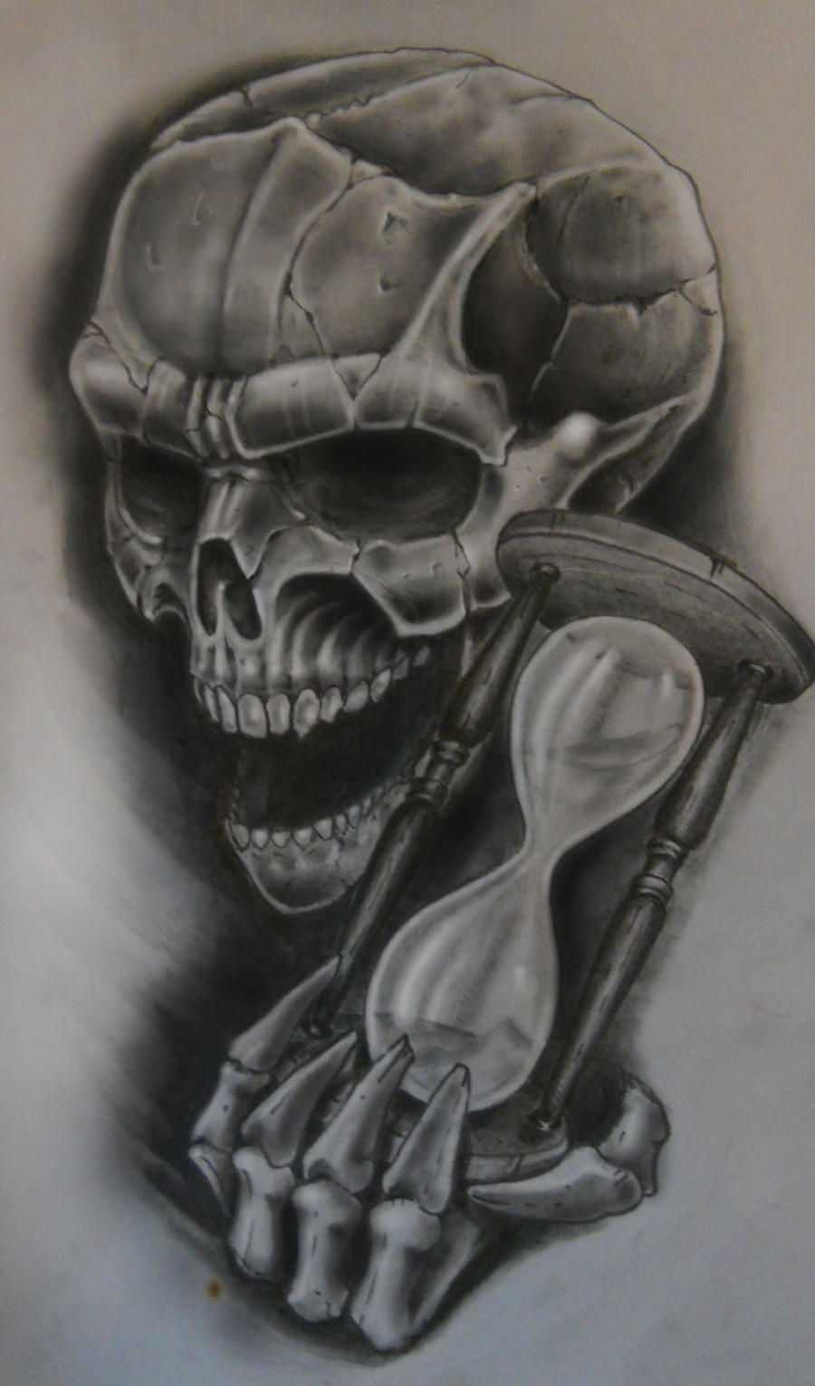 skull n hourglass