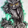 owl n pocket watch
