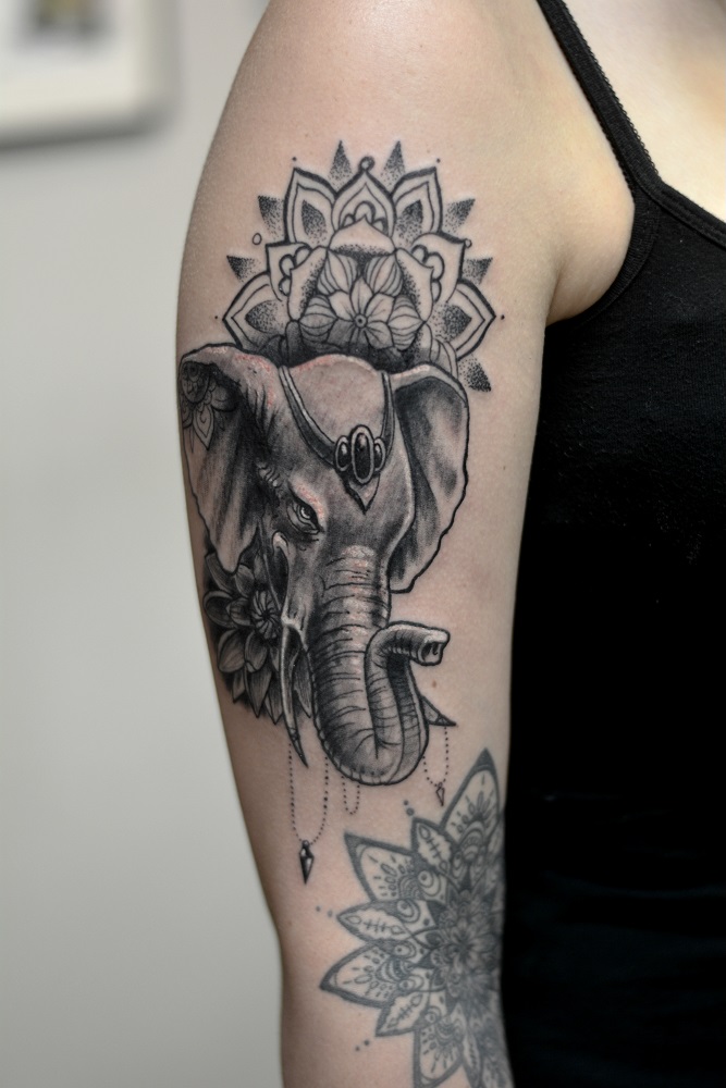 elephant an mandala