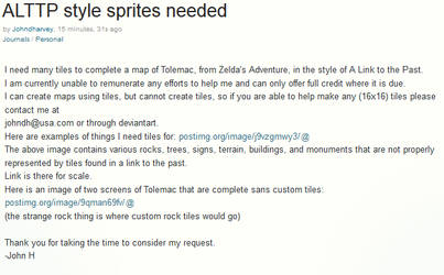 ALTTP Sprites needed