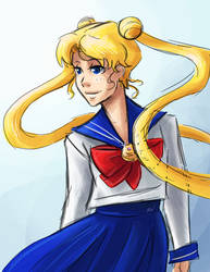 SM- She is the one named Sailor Moon