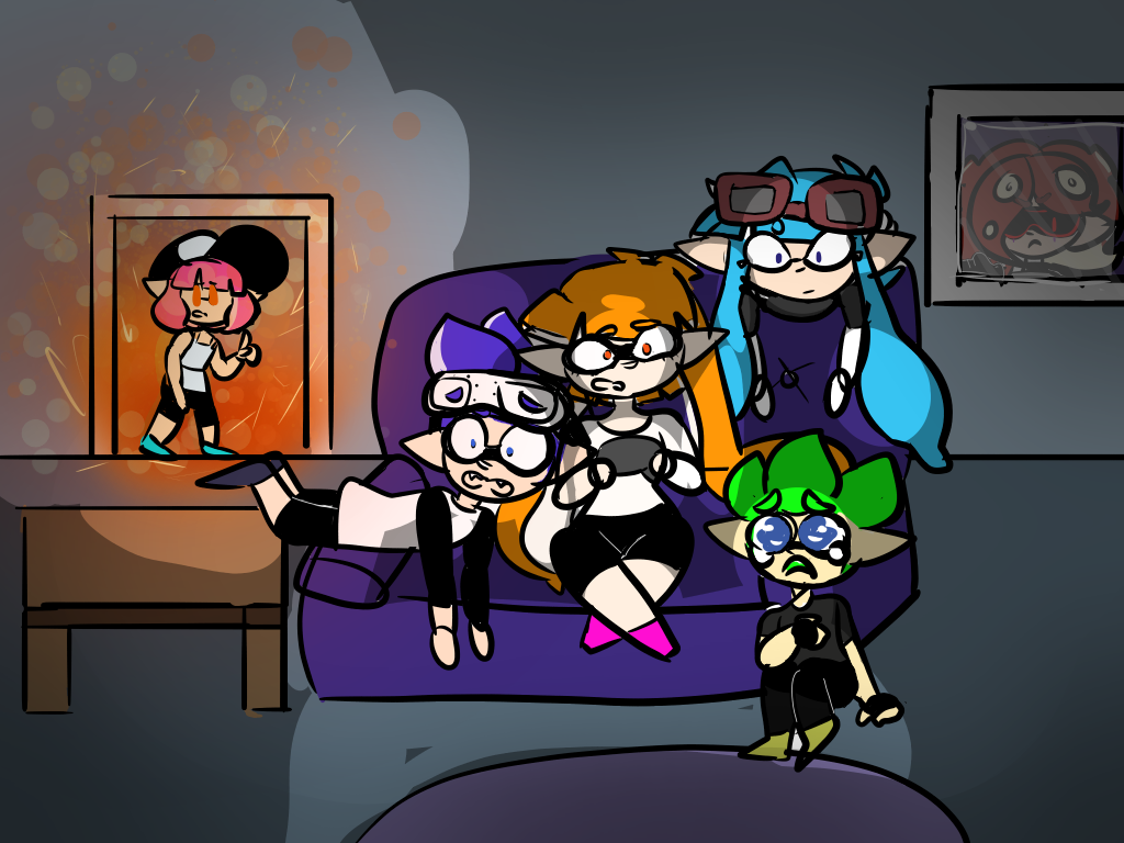 Splatoon Angst Horror Game (Draw the squad) (Splatoon) by CursedCheetoes on DeviantArt