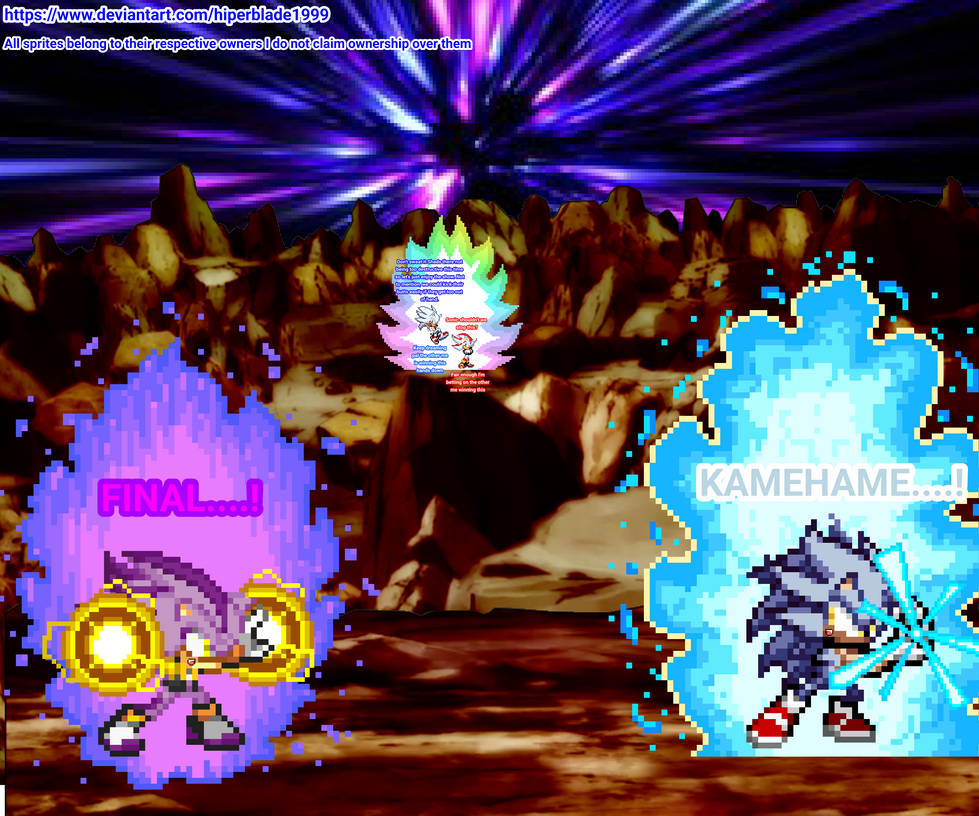 Superior Sonic vs Superior Shadow sprite art by hiperblade1999 on Superior Sonic vs Superior Shadow sprite art by hiperblade1999 on