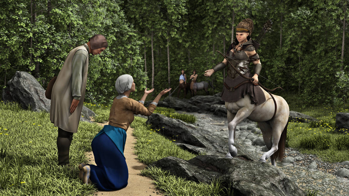 Nesenie Cedarborne - Centaur Ranger by GrandSACHI on DeviantArt