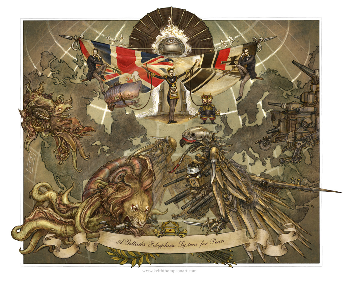 Tesla's Death Ray by Keithwormwood