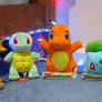 First Gen Pokemon Starter Plushies!