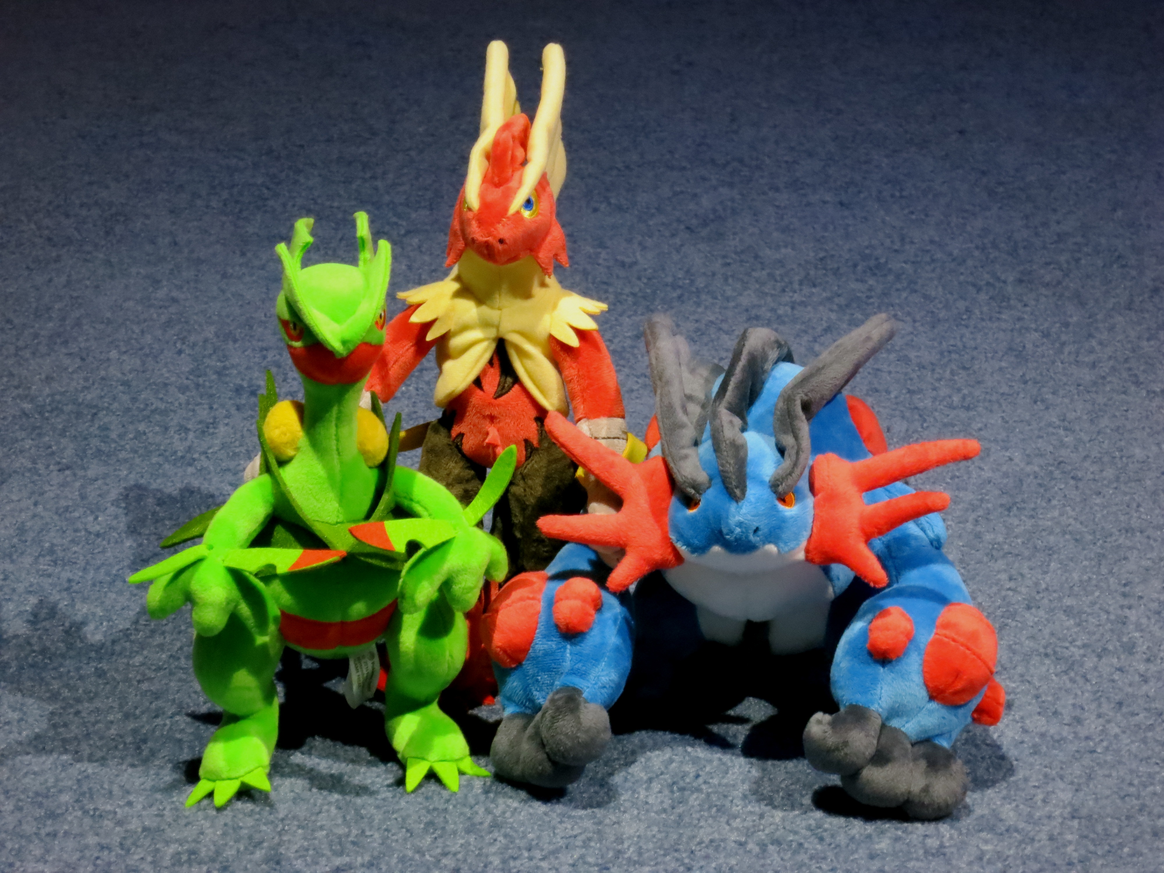 Hoenn Starter Mega Evolution Plushies