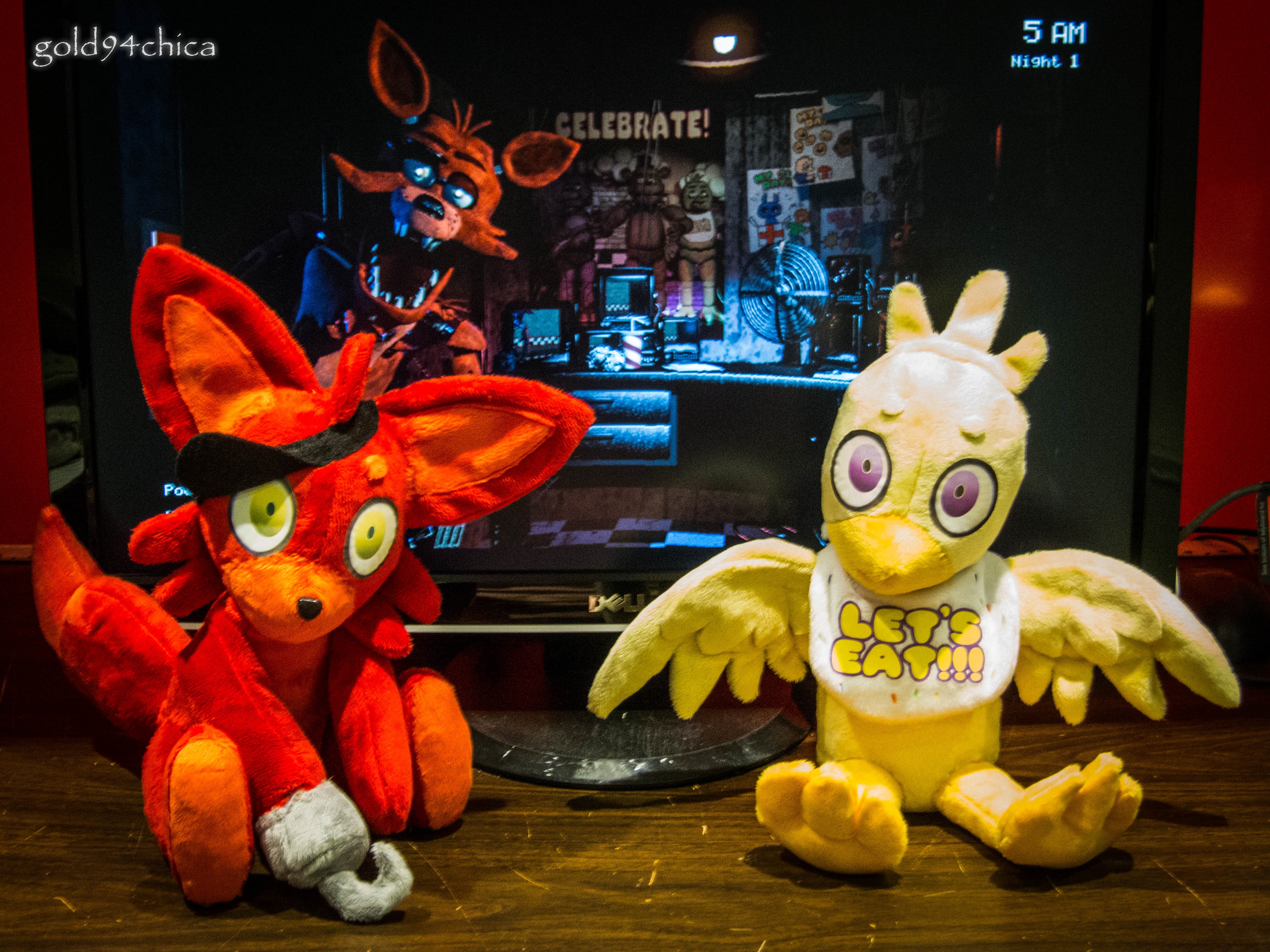 Foxy + Chica FNAF Custom Plushies!