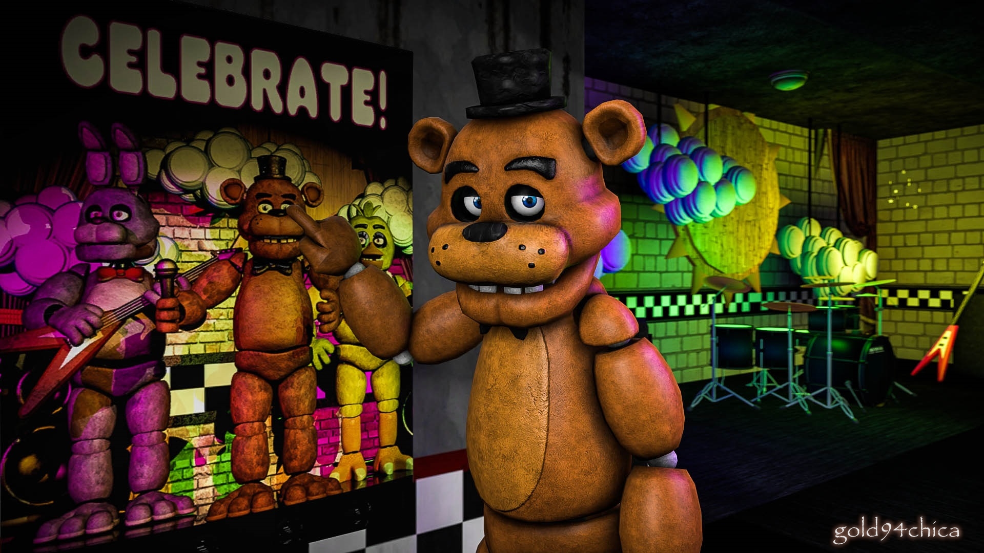 Five Nights at Freddy's, fnaf 1 HD wallpaper