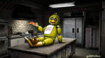 Welcome to my Kitchen! (Chica SFM Wallpaper) by gold94chica