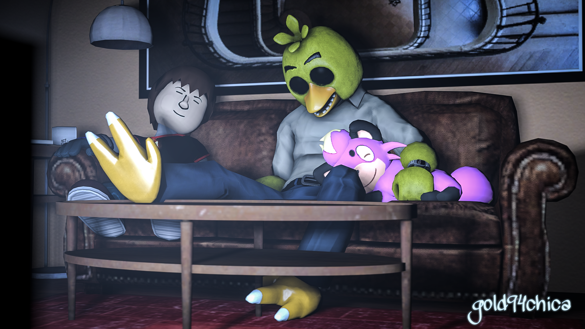 Five Nights at Freddy's 4 Nightmares (4k SFM) by gold94chica on DeviantArt