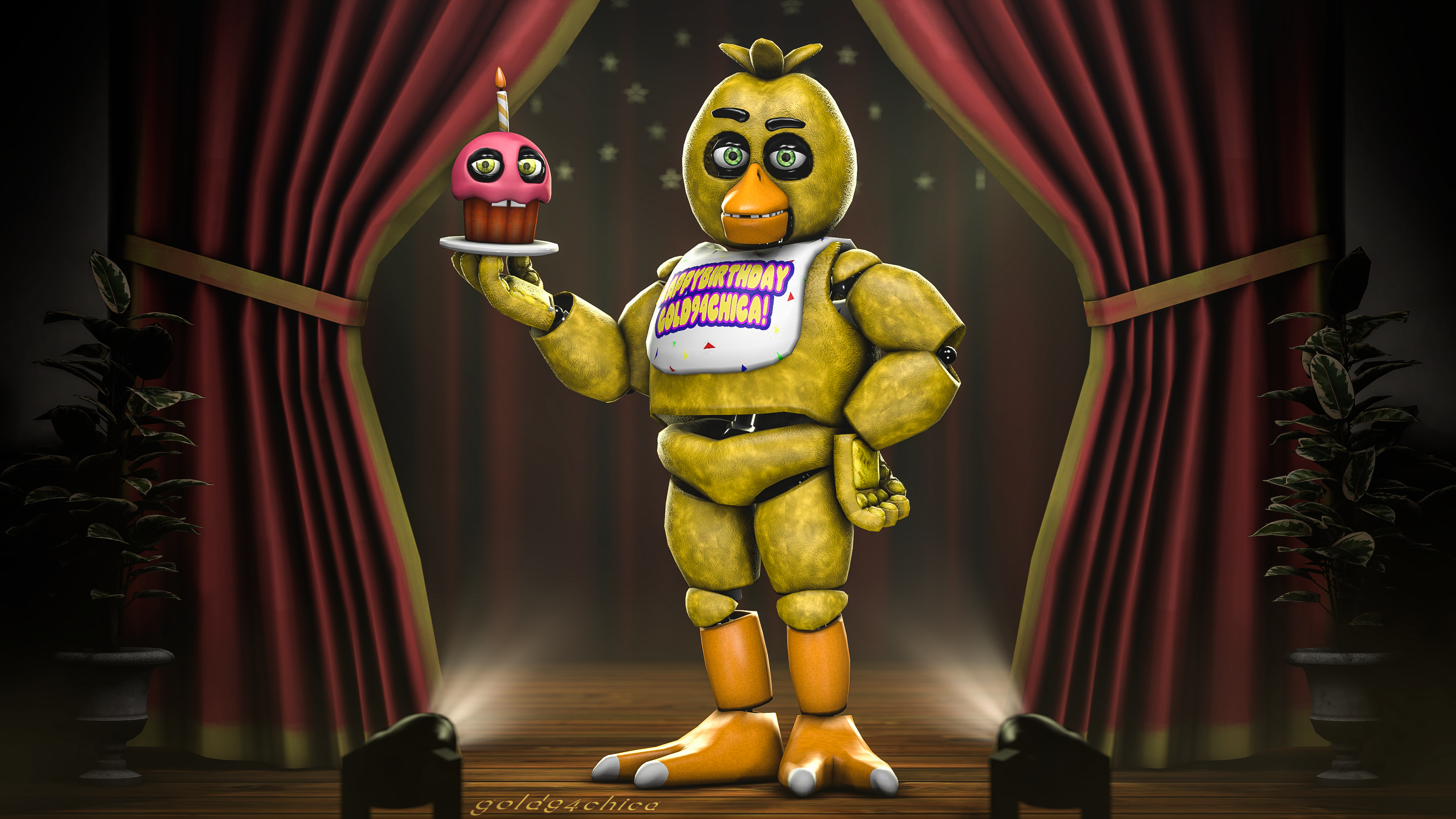 FN!A:SP - Chica Chan (By Space_Bear87) : r/fivenightsatfreddys