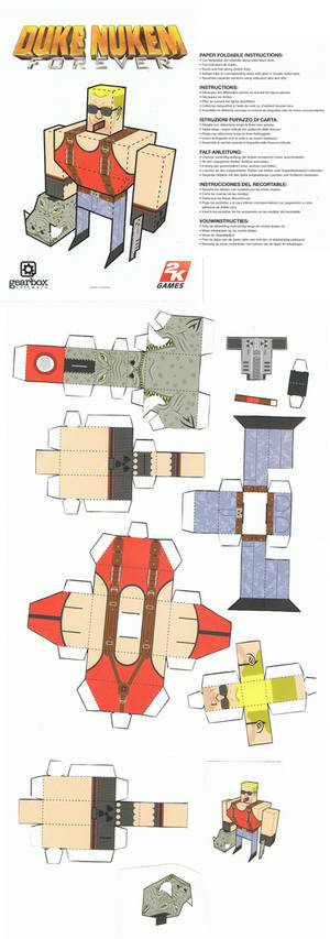 Duke Nukem Forever papercraft