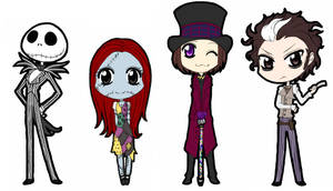 Xmas Chibis : Tim Burton