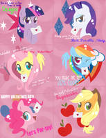 Mane Six Valentines