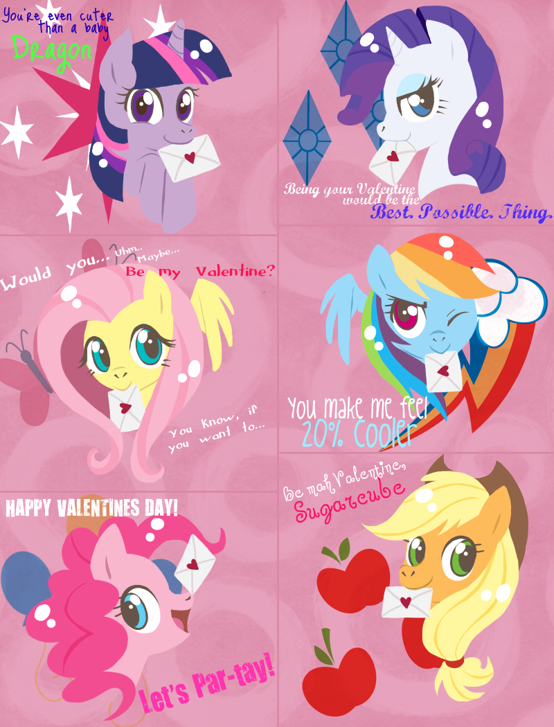 Mane Six Valentines