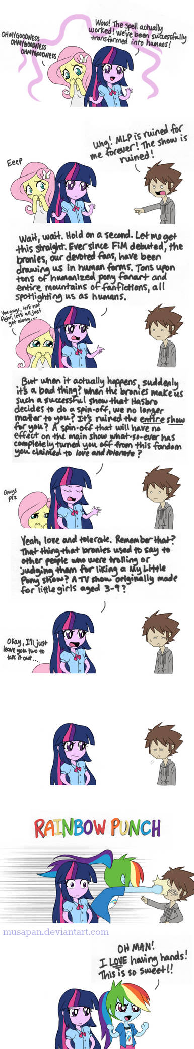 Equestria Girls vs Bronies