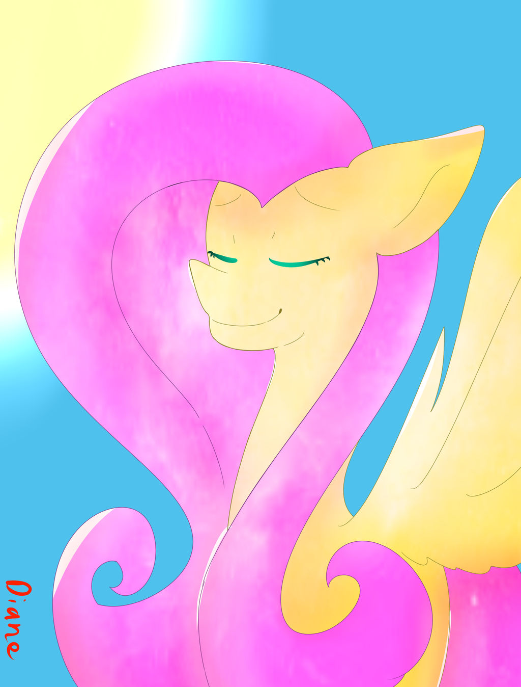 Flutterdaisy Fluttershy (full picture) by flowerdreamerforever on DeviantArt