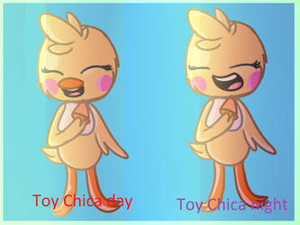 Toy Chica Night time and Day time