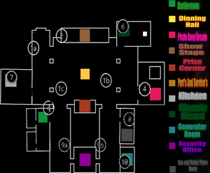 Freddy Fazbear And Freinds Camera Map REMAKE