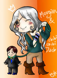 Chibi Morgan With chibi chibi Jack