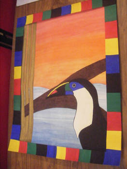 Toucan Textured painting