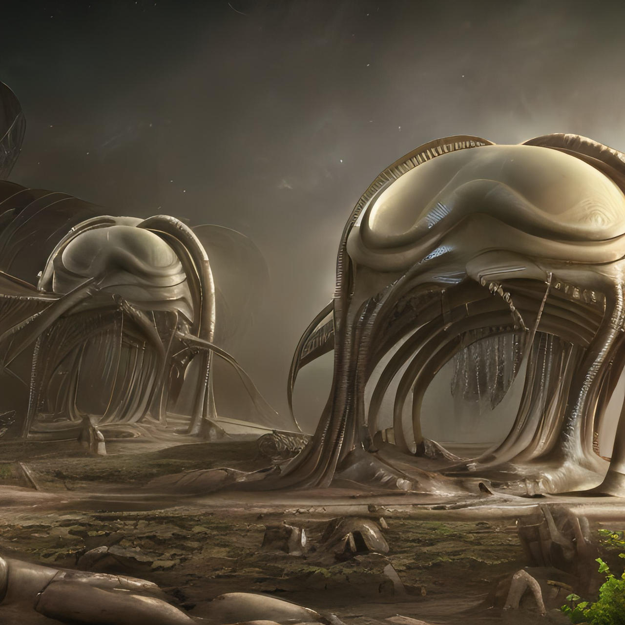 Alien Structures by exzAzxe on DeviantArt