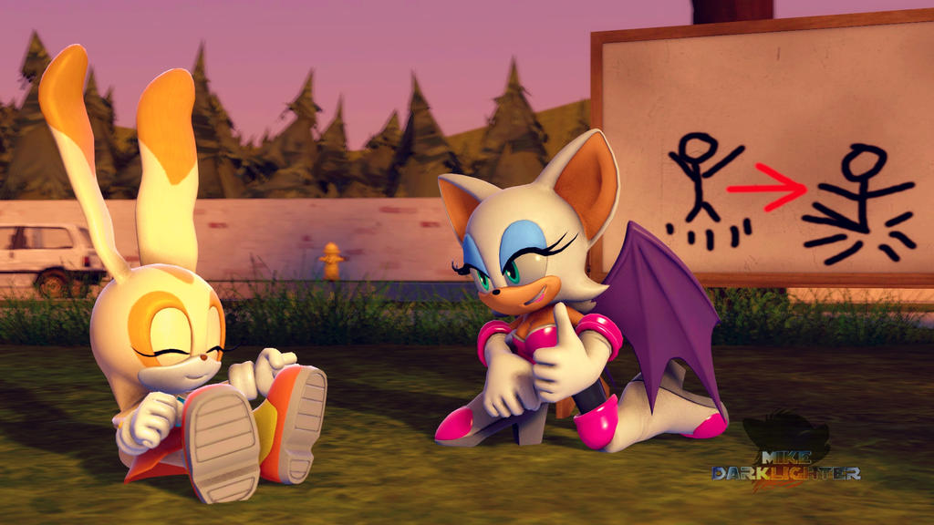 Deviantart Rouge Cream Patreon Request: Rouge Teaching Cream by MikeDarklighter on DeviantArt