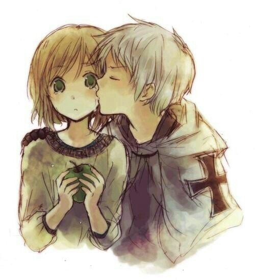 anime kiss on the cheek by EpicDarkShadow on DeviantArt