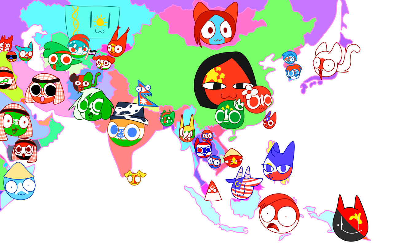 Deviantart Countryballs countryballs map 2 by kiwicow5 on DeviantArt