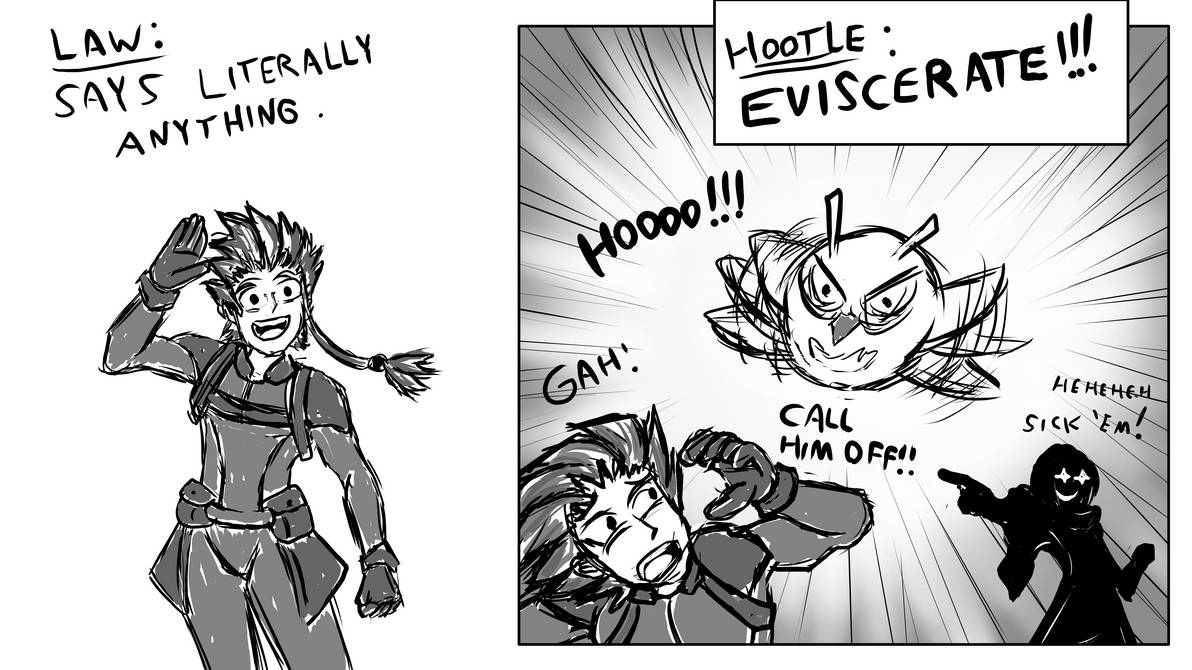 Tales of Arise Mini-comic: Law and Hootle by LegendofRemnant on DeviantArt