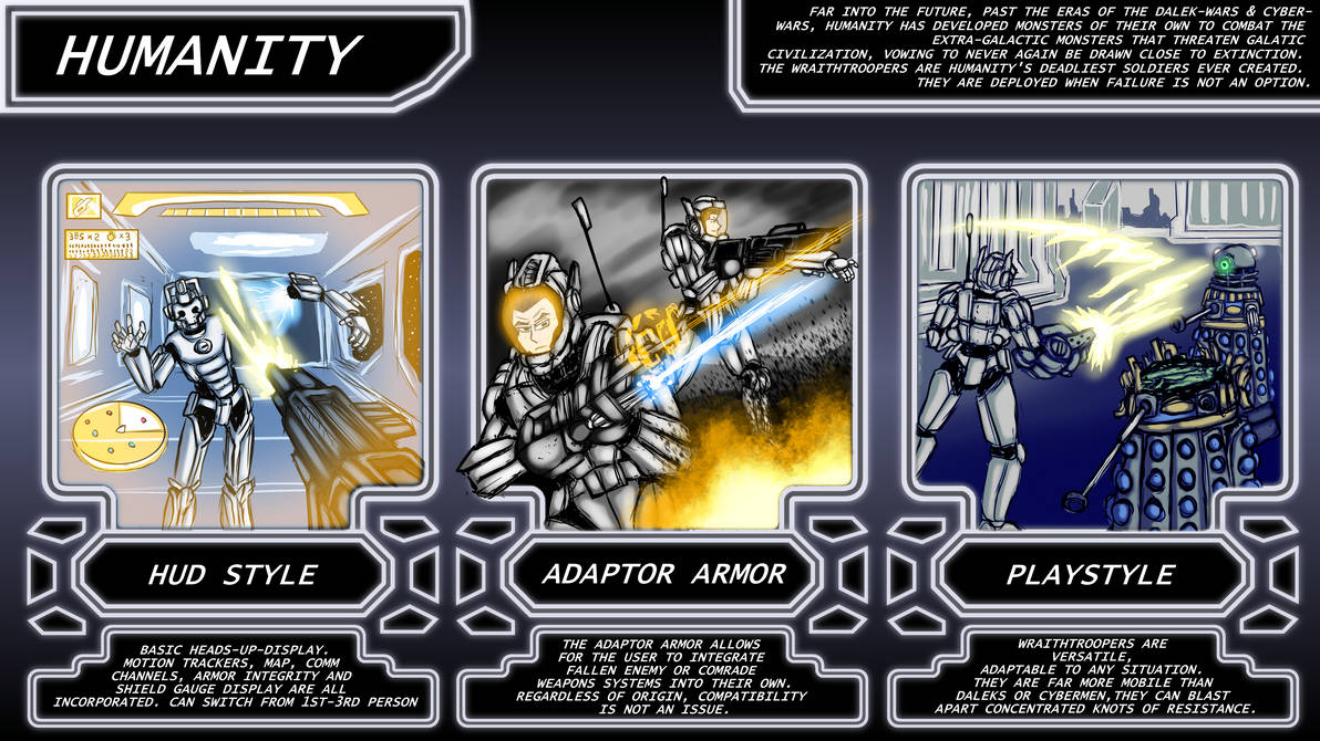 Doctor Who Spin-off Shooter Game Pitch - Humanity by LegendofRemnant on  DeviantArt