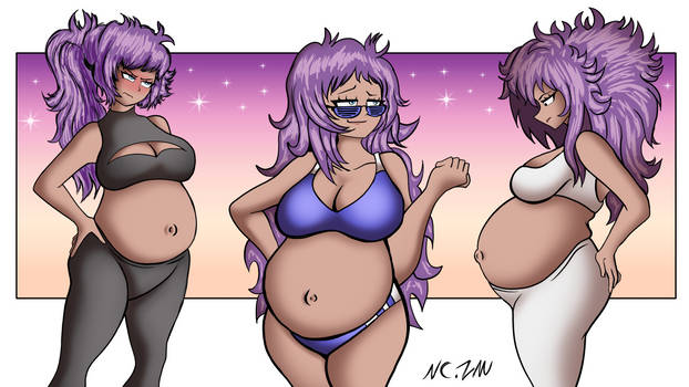 ChaCha Vtuber Fanart - Pregnant Poses