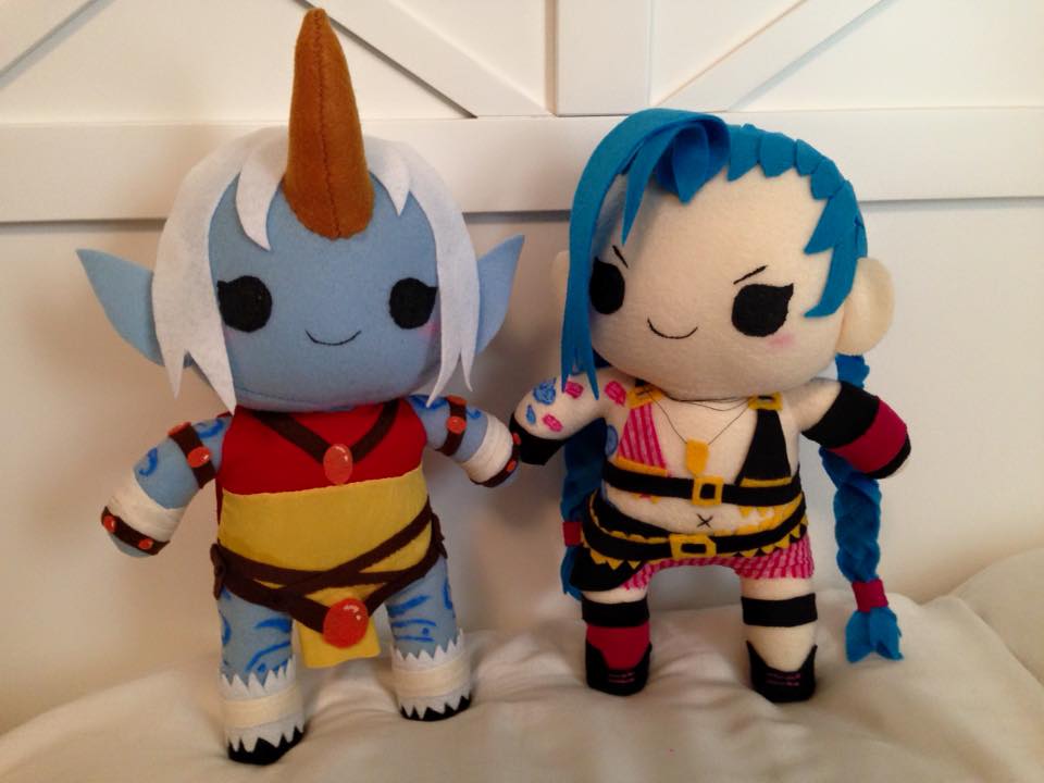 Jinx and Soraka Chibi Plush