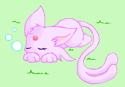 Chibi Espeon - Sleeping