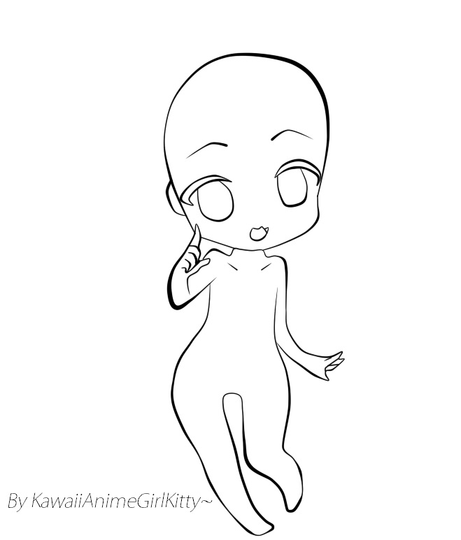 Anime Chibi Girl Base By Kawaiianimegirlkitty On Deviantart