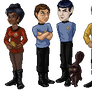 Star Trek TOS team + pets