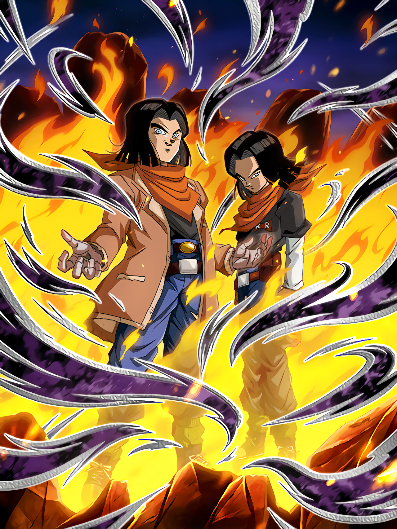 Android Fighters STR SSR Android 17 and Hellfighter 17 HD art by KevMD11 on DeviantArt