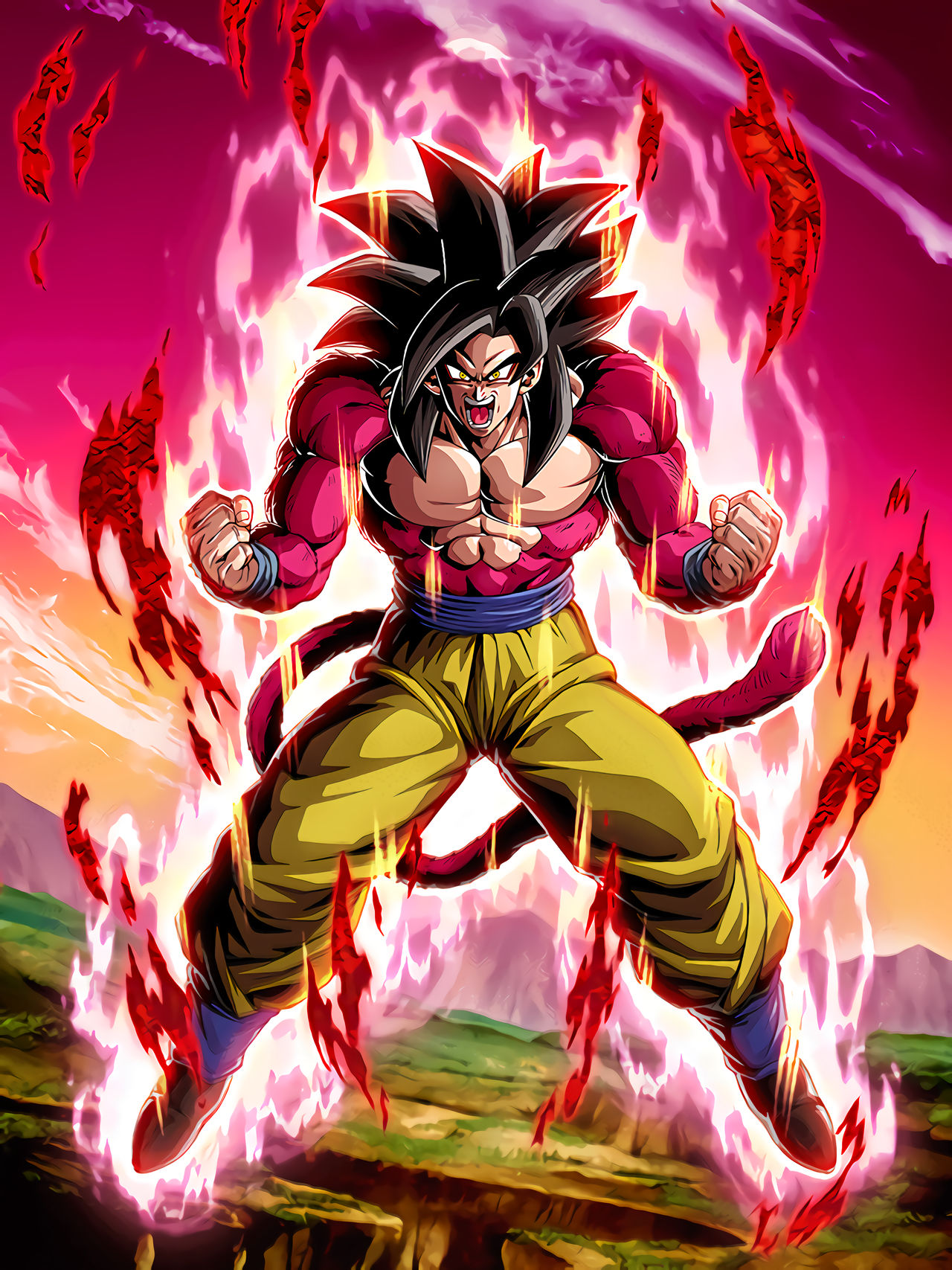 INT LR SSJ4 Full Power Goku HD art by KevMD11 on DeviantArt