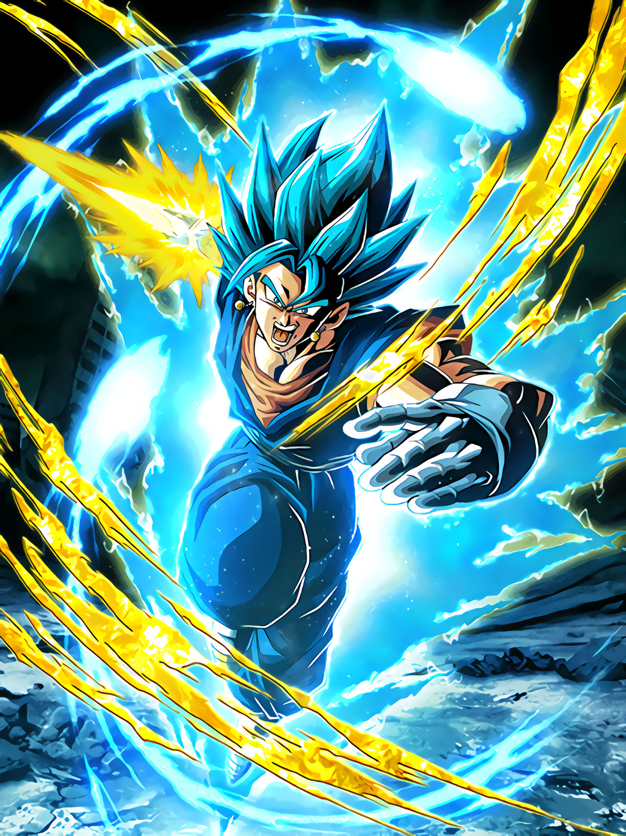 AGL LR SSJ Blue Vegito HD art by KevMD11 on DeviantArt