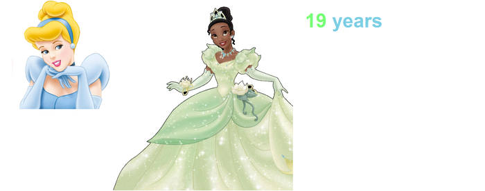 Cinderella  and Tiana ages