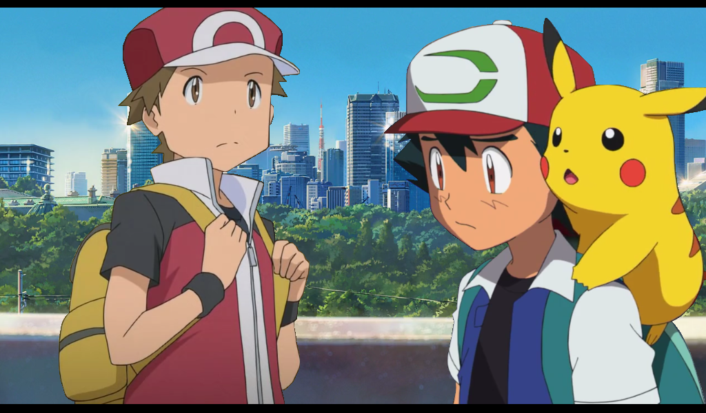 Pokemon: Ash and Red in Tokyo by juliarose39 on