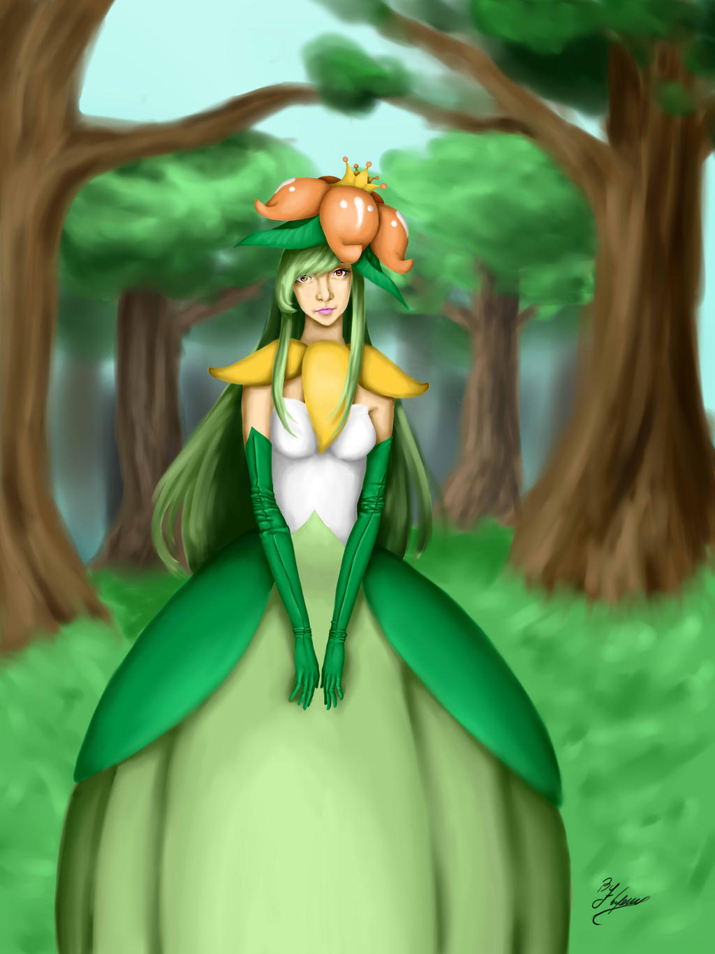 Pokemon Human Lilligant By FloBalla99 On DeviantArt pokemon-human-lilligant-by-floballa99-on-deviantart