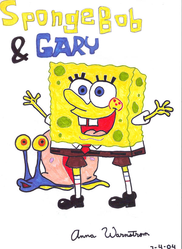 Spongebob and Gary by AWpHarm8D on DeviantArt