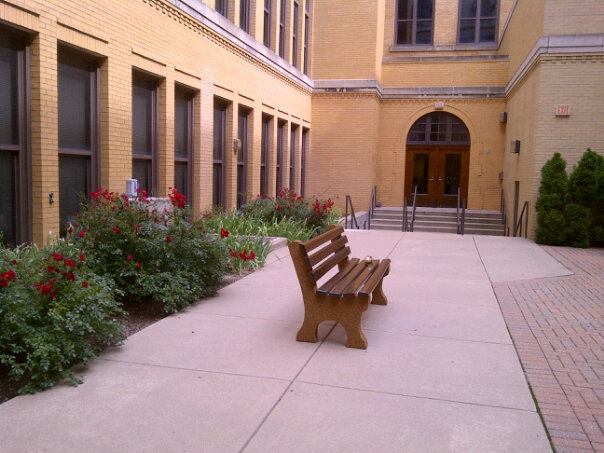 Bench in Courtyard