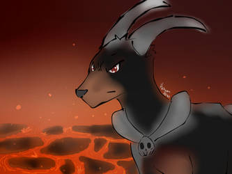 Houndoom by Art-by-Hakeem