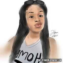 She's pretty by Art-by-Hakeem
